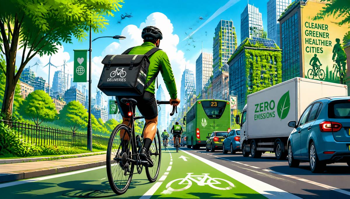 Bicycle Deliveries: Combining Health and Efficiency in Urban Areas